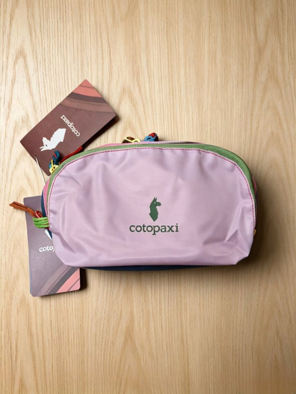 Cotopaxi Multicolor Cosmetic Makeup Bag Travel Pouch Zip Closure Lightweight